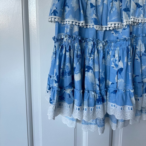 - Misa Lilian Blue Dress (Blue Wildflower) - Picture 5 of 9